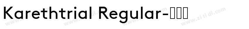 Karethtrial Regular字体转换